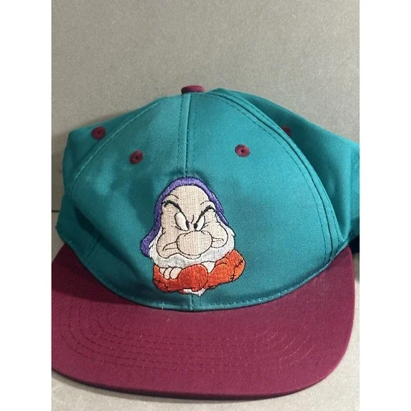 Vintage GRUMPY Youth Size Cap Snapback Hat Lot Of 2 - Picture 2 of 5